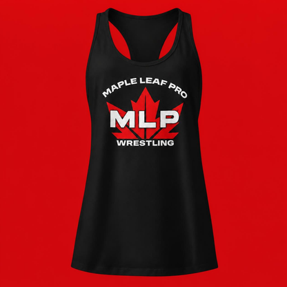 Maple Leaf Pro MLP Logo Women’s Fitted Racerback Tank Top