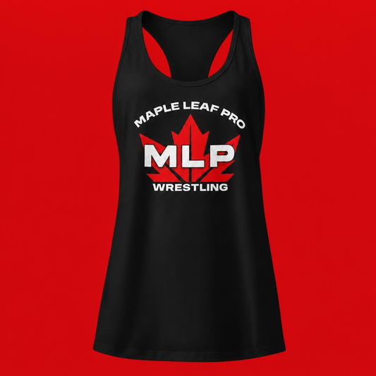 Maple Leaf Pro MLP Logo Women’s Fitted Racerback Tank Top