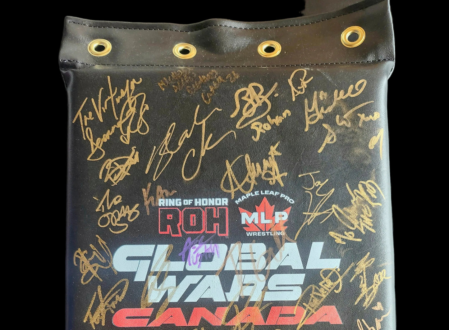 MLP/ROH Global Wars Autographed Turnbuckle 4/8