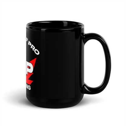 Black Glossy 15 oz Maple Leaf Pro Wrestling Mug
