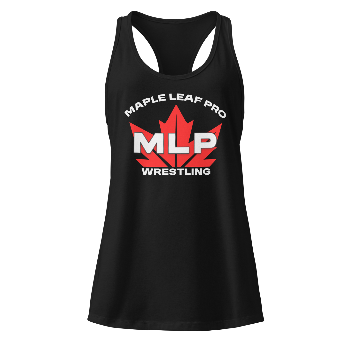 Maple Leaf Pro MLP Logo Women’s Fitted Racerback Tank Top