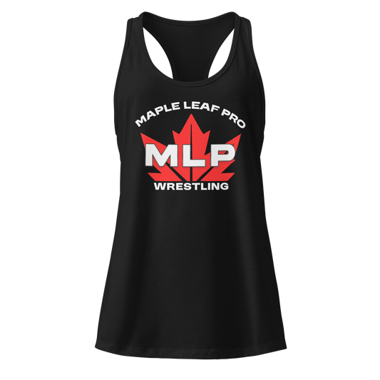 Maple Leaf Pro MLP Logo Women’s Fitted Racerback Tank Top