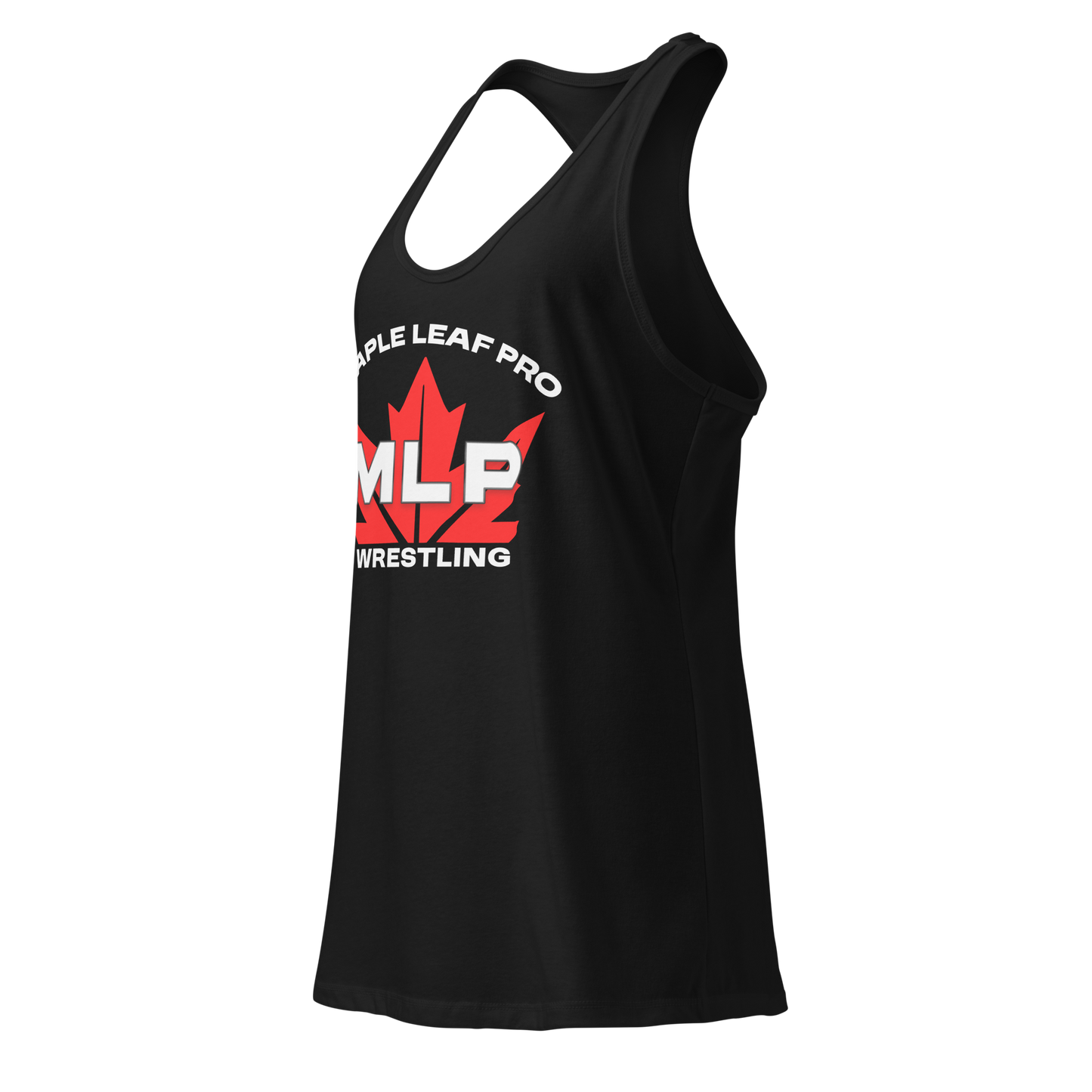 Maple Leaf Pro MLP Logo Women’s Fitted Racerback Tank Top