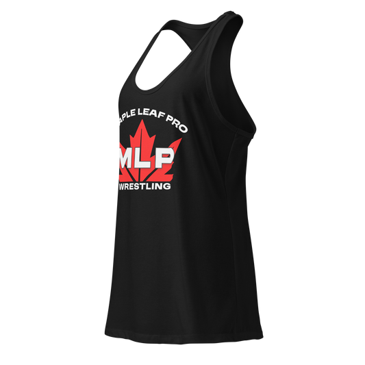 Maple Leaf Pro MLP Logo Women’s Fitted Racerback Tank Top